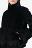 Max Mara Studio Rabbit/Raccoon Fur Jacket Size 10