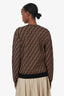 Fendi Brown/Black Zucca Crewneck Sweater Size 48