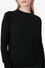 Toteme Black Wool/Silk Knit Long Sleeve Top Size L