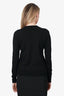 Toteme Black Wool/Silk Knit Long Sleeve Top Size L