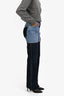 Peter Do Bicolor Denim High-Rise Wide-Leg Jeans Size 25