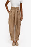 Red Valentino Beige Cargo High-Rise Belted Pants Size 38