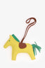 Hermès Yellow/Green Leather Rodeo GM Bag Charm