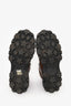 Miu Miu Brown Aged Leather Lace Up Combat Boots Size 37.5