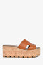 Hermès Brown Leather Eze 30 Platform Sandals Size 37