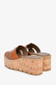Hermès Brown Leather Eze 30 Platform Sandals Size 37