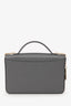 Fauré Le Page Grey Leather Calibre 21 Top Handle with Chain