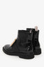 Roger Vivier Black Patent Leather Crystal Embellished Buckle Chelsea Boots Size 38