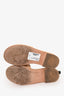 Pre-Loved Chanel™ Beige/Black Leather Logo Platform Sandals Size 36.5