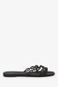 Hermès Black Rubber Chaine d'Ancre Sandals Size 37