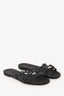 Hermès Black Rubber Chaine d'Ancre Sandals Size 37