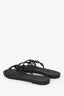 Hermès Black Rubber Chaine d'Ancre Sandals Size 37