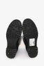 Moncler Black Rubber Graffiti Logo Rain Boots Size 38