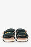 Christian Dior Green Floral Printed D-Wander Slides Size 36