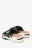 Christian Dior Green Floral Printed D-Wander Slides Size 36