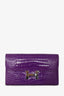 Hermès 2013 Purple Shiny Alligator Constance Wallet