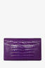 Hermès 2013 Purple Shiny Alligator Constance Wallet
