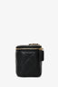 Pre-Loved Chanel™ 2020 Black Quilted Lambskin Long Vanity With Chain Gold Hardware