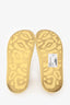 Alexander McQueen Pale Yellow Rubber Hybrid Slides Size 37