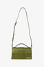 Jacquemus Olive Green Leather Le Grand Bambino with Strap