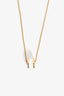 Bvlgari 18K Yellow Gold White Ceramic B.zero1 Necklace