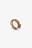 Christian Dior Aged Gold Toned Crystal 'J'Adior' Star Charm Ring