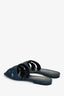 Saint Laurent Blue Denim Tribute Sandals Size 36