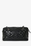 Pre-Loved Chanel™ 2009/10 Navy Patent Quilted CC Logo Charm Shoulder Bag