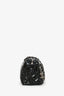 Pre-Loved Chanel™ 2009/10 Navy Patent Quilted CC Logo Charm Shoulder Bag