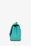 Pre-Loved Chanel™ 2016/2017 Teal Caviar Leather Quilted Mini Square Flap Bag