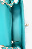 Pre-Loved Chanel™ 2016/2017 Teal Caviar Leather Quilted Mini Square Flap Bag