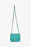 Pre-Loved Chanel™ 2016/2017 Teal Caviar Leather Quilted Mini Square Flap Bag