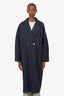 Max Mara Blue Denim Coat Size 10