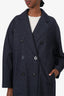 Max Mara Blue Denim Coat Size 10