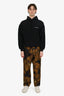 Dries Van Noten Black/Yellow Floral Print Trousers Size 48 Mens