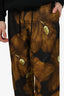 Dries Van Noten Black/Yellow Floral Print Trousers Size 48 Mens