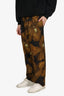 Dries Van Noten Black/Yellow Floral Print Trousers Size 48 Mens