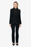 Tom Ford Black Satin Lapels Detail Two-piece Suit Size 46/42