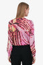 Dries Van Noten Pink Print Tilly Sweater Size XS