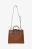 Gucci Brown Leather Bamboo Diana Medium Tote Bag With Two Straps