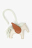 Hermès Gold/Cream Leather Rodeo Pegase PM Bag Charm