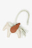 Hermès Gold/Cream Leather Rodeo Pegase PM Bag Charm