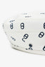 Hermès White/Black Chain d'Ancre Print Canvas Saint Honore Beret Size 58