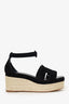 Hermès Black Suede Elda Espadrille Size 40