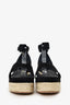 Hermès Black Suede Elda Espadrille Size 40