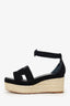 Hermès Black Suede Elda Espadrille Size 40
