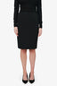 Prada Black Midi Skirt Size 40
