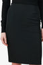 Prada Black Midi Skirt Size 40