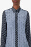 Isabel Marant Blue/Black Silk Floral Print Blouse Size 38