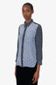 Isabel Marant Blue/Black Silk Floral Print Blouse Size 38